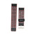 Leather Band Compatible for Realme Watch 2 Replacement 22mm Watch Band Strap Bracelet WristbandsBlack Red