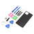 Battery Back Glass Rear Cover 5.7in Replacement Battery Back Cover Panel for Google Pixel 4 Phone Black