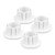 4pcs Satellite Cable Wall Bushing Professional Wall Hole Feed Through Cable Bushing Set for Starlink Dishy Router Ethernet Adapter Cable White