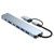 7 in 1 Type C Hub 5W Charging Plug and Play Aluminum Alloy USB Docking Station for Keyboards PC