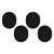 2Pair Headset Ear Cushions Replacement Headphone Ear Cover Pad for Logitech H800Black