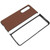 Phone Cover Folding Mobile Phone Protective Case Full Protection for Galaxy Z Fold 3 Carbon Fiber TextureCoffee