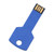Blue USB Flash Drive Key Shape USB Memory Disc Plug and Play U Disc for Computer Car Use16GB