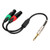 0.3M 24AWG Pure Copper Double Shield 6.35 Male to Dual XLR Female Audio Connecting Cable