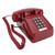 Vintage Corded Phone Mechanical Ringer Volume Control Large Button Retro Desk Telephones for Home School Red
