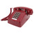 Vintage Corded Phone Mechanical Ringer Volume Control Large Button Retro Desk Telephones for Home School Red