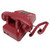 Vintage Corded Phone Mechanical Ringer Volume Control Large Button Retro Desk Telephones for Home School Red