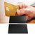 Metal Business Card Brass Matte Black Blank DIY Metal Credit Card with 4442 Chip Slot and Magnetic Stripe