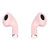 Language Translator Earbuds Multifunction HD Noise Reduction Bluetooth 5.1 144 Kinds Languages Real Time Translation Headphone Pink
