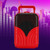 Mini Wireless Bluetooth Speaker Luggage Case Shape Portable Plug In Card Music Player(Red )