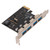 PCI E to USB 3.0 Expansion Card 4 Ports 5Gbps High Speed Supply Free Transmission USB3.0 Expansion Card
