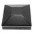 Console Cooling Fan 12W 3 Wind Speeds Touch Switch Adjustable Console Dust Proof Cooling Fan with LED Lights USB Ports Black