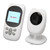 2.4in Video Baby Monitor 2 Way Intercom Auto Night Vision Portable Baby Camera 100‑240V White US Plug