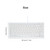 USB Mini Keyboard with Chocolate Buttons Stylish and Portable Keyboard for Desktop, Laptop Use at Home and Office (White)