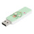 U Disk USB2.0 Push Pull Memory Flash Drive Corporate Gift Car Computer Accessories(Milk Tea Little Dinosaur 64GB)