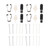 4Set Replacement Touch Stylus Tips Pen Nibs for Samsung Galaxy S22 Ultra 5G Replacement Nib Tool Set White and Grey