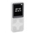 MP3 Player Bluetooth 5.0 1.77in LCD Screen Portable HiFi Music Player with FM Radio Recorder Alarm Clock Electronic Book White with 16GB Memory Card