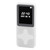 MP3 Player Bluetooth 5.0 1.77in LCD Screen Portable HiFi Music Player with FM Radio Recorder Alarm Clock Electronic Book White with 16GB Memory Card