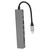 USB C Hub 7 in 1 Multiport Aluminum Alloy HD USB C to 4K 30HZ HD Multimedia Interface Ethernet to Usb Adapter