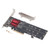 Hard Disk Expansion Card PCIE3.1x8 to 2 Ports M.2 Nvme Expansion Adapter for Computer
