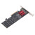 Hard Disk Expansion Card PCIE3.1x8 to 2 Ports M.2 Nvme Expansion Adapter for Computer