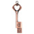 Flash Disk Metal Portable Retro HeartShaped Uncovered 2.0 USB Thumb Memory Stick for Information Storage(2GB )