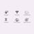 Mofii 666 Keyboard Mouse Combo Wireless 2.4G Mixed Color 110 Key Keyboard Mouse Set with Round Punk Keycaps for Girl Blue