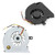 CPU Fan Durable Fast Heat Dissipation 3‑Pin Connector Radiator Fan For Satellite L700 / L740 / L745