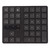35 Keys Wireless Numeric Keypad 2.4G Wireless Ergonomic Design Silent Rapid Rebound One Handed Gaming Keyboard for Home