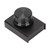 USB Volume Control One Key Mute Function 2m/6.6ft Cable Metal Case Black Computer Volume Knob for Win