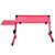 Portable Laptop Desk Notebook Stand Table Tray with Mouse Holder Sofa Bed (red)