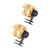 2PCS Shoes Headlights Aluminum Alloy Waterproof LED Flashlights Attachment for Outdoor Camping Hiking Gold