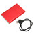 External Hard Drive High Speed USB3.0 Ultra Thin CNC Processing Portable External HDD for Computers TVs Mobile Phones Rouge 750 Go