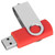 USB Flash Drive Candy Red Rotatable Portable Storage Memory Stick for PC Tablet4GB