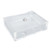 Computer Water Cooling Reservoir Rectangle Transparent Acrylic PC Water Cooling Tank Reservoir with G1/4 Thread