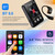 2.4-Inch High-Clear Screen MP3 Player Full-Touch Screen Lossless Sound BT Player with Speaker Support Video Alarm Radio Recorder Ebook