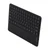 Wireless Keyboard 10in Round Keycap Touchpad Function Portable Widening Enlarging Waterproof Dustproof Laptop Keyboard Black