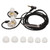 HiFi Wired Earbuds Stereo Dynamic Hybrid 3.5mm Wired Monitor Earbuds with Mic for Audiophiles DJs Singers
