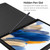 Portable Detachable Tablet Protective Case with BT Keyboard Pen Slot Compatible with Samsung Tab A7 Lite 8.7/T220/T225 Black