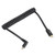Retractable Coiled USB Type C to C Cable 3.3ft 40Gbps Supports 8K UHD Fast Charging USB 4.0 Data Syncing Wire for Laptop
