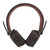 Wireless Bluetooth Headset Long Battery Life Ergonomic on Ear Headphones with 3.5mm Interface(Brown )