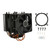 CPU Cooling Fan 6 Heat Pipes Quiet 3 Pin PC CPU Cooler with Bracket for Intel 775 1150 1151 1155 1366 for AMD FM1 AM2 AM4