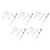 5Pcs Thermal Paste 3.2W/m.k Metal Free Safe Strong Adhesion Thermal Conductive Grease for Chipset GPU CPU Printer 2.5ml, 0.11oz