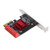 PCIe 3.0 X4 to SATA 3 Adapter Card High Speed PCI Express to 6 Port SATA 3 Expansion Card for Computer TXB113 Double Row