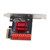 PCIe 3.0 X4 to SATA 3 Adapter Card High Speed PCI Express to 6 Port SATA 3 Expansion Card for Computer TXB113 Double Row