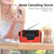FM/AM/SW Solar Hand Crank Radio Memory Card Music for Bluetooth Handsfree Call Solar FM Radio  Red