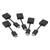 5Pcs HD Multimedia Interface Extension Cable Male to Female Adapter Converter 4K