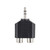 3.5mm Male Stereo Jack Socket to 2 for RCA Plug Female Mono Audio Extension Adapter