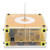 Music Tesla Coil Arc Touchable Wireless Transmission Yellow Plasma Loudspeaker with Light for Teaching Aids Gifts 100‑240V EU Plug