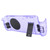 for Steam Deck Back Plate Heat Dissipation DIY Replacement Shell Case External Semiconductor Cooler for Steam Deck Purple Transparent Case